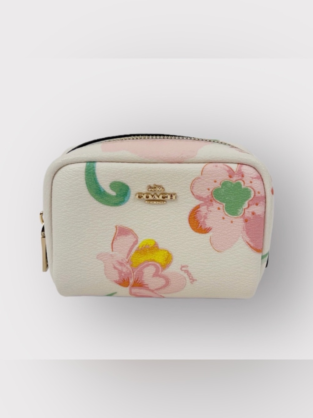 Coach Mini Boxy Cosmetic Case With Dreamy Land Floral Print - Picture 10 of 11